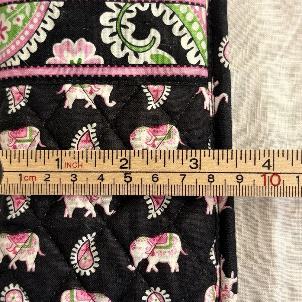 Vera Bradley Pink Elephants Black Eyeglass Case Retired NEW W tags Charming Pink